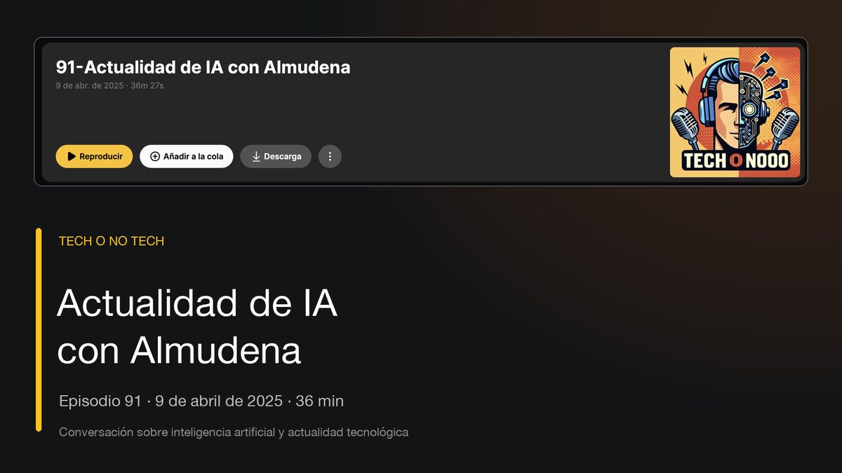 Portada del episodio 91 del podcast Tech o no Tech